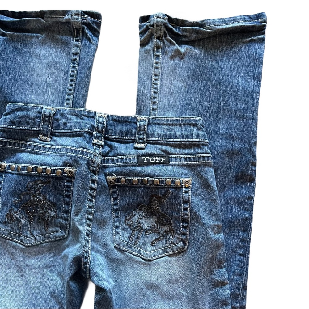 Cowgirl Tuff Co. Bootcut Embroidered Pocket Jeans